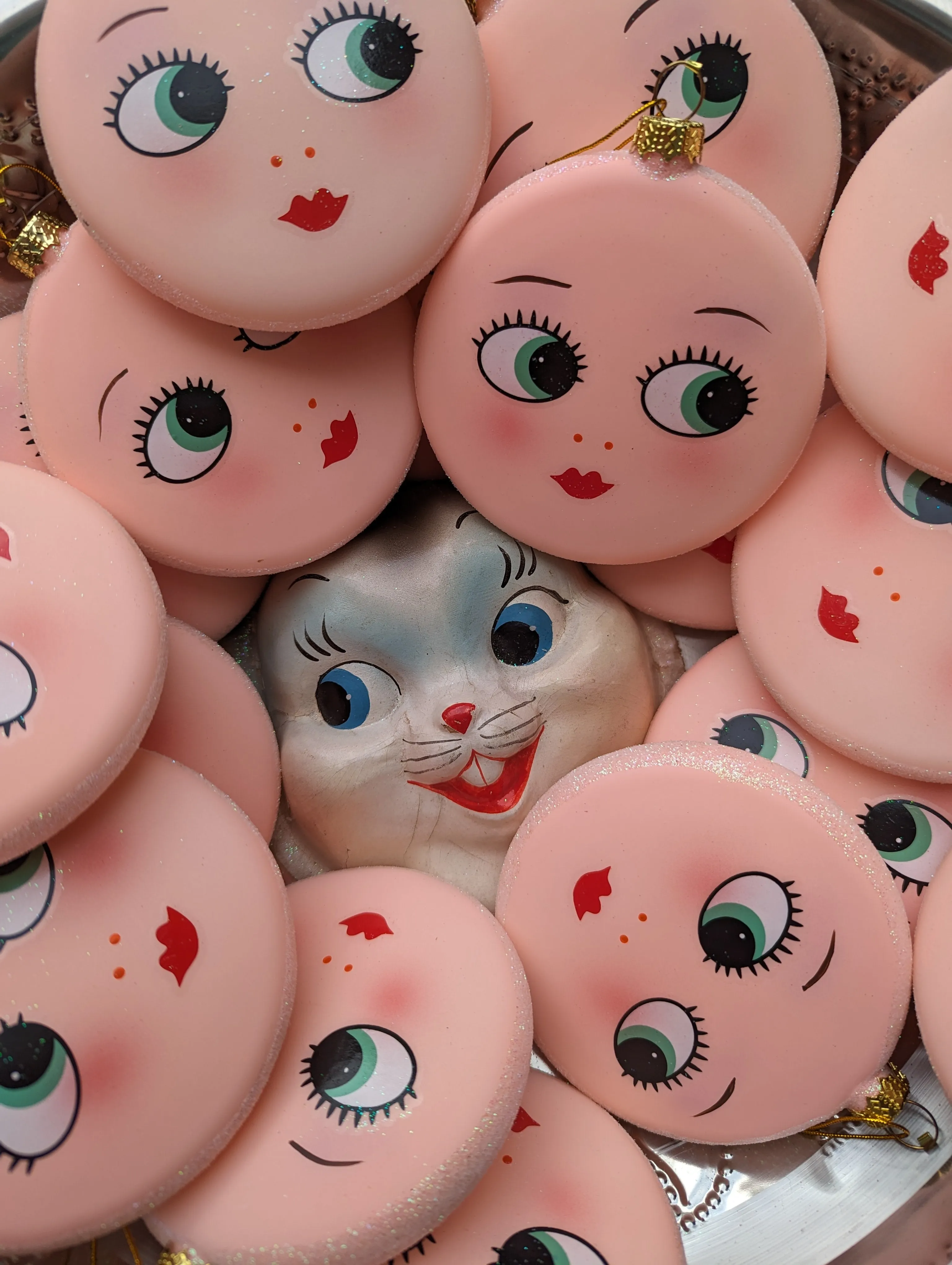 1950s style doll faces