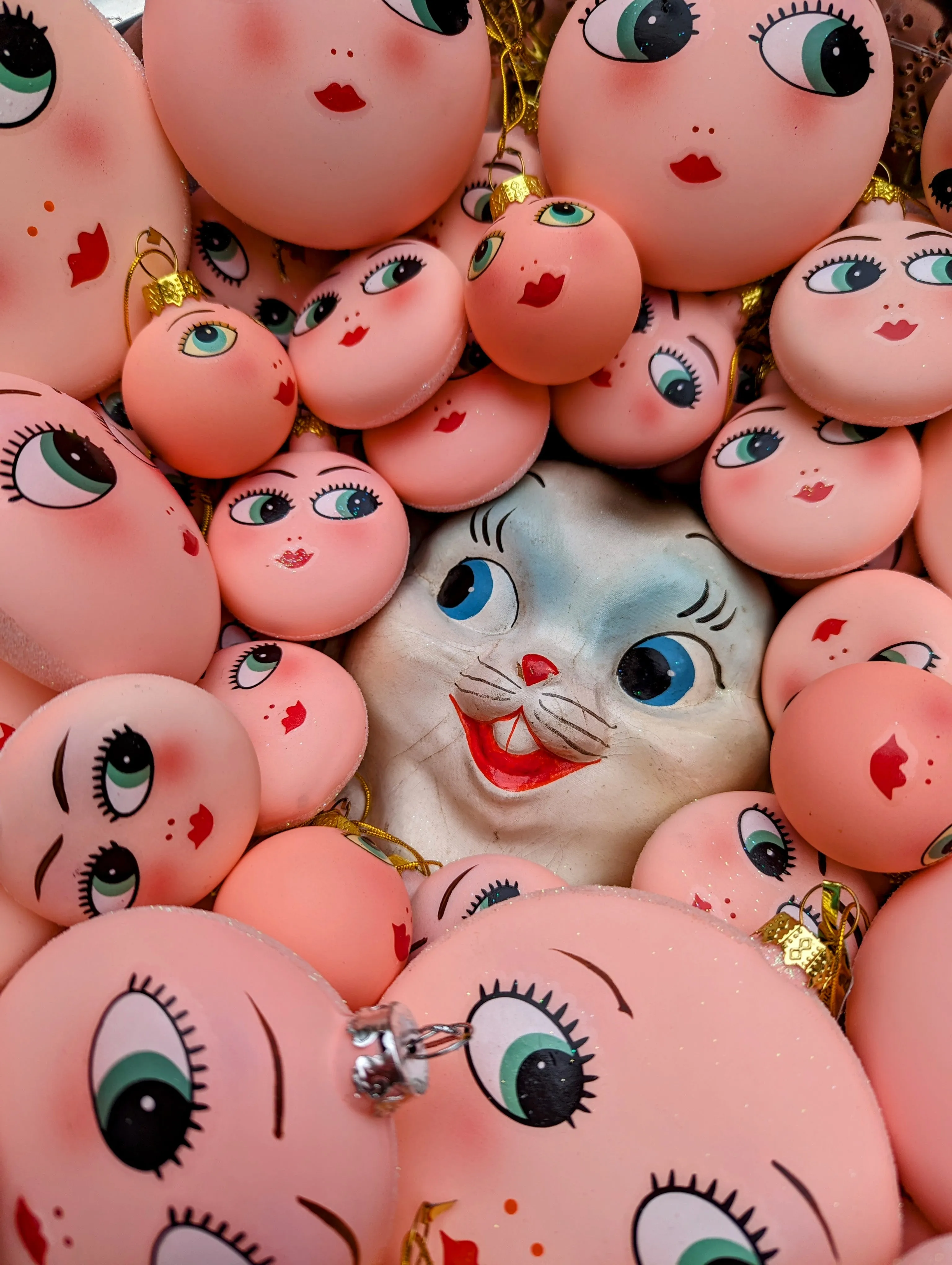 1950s style doll faces