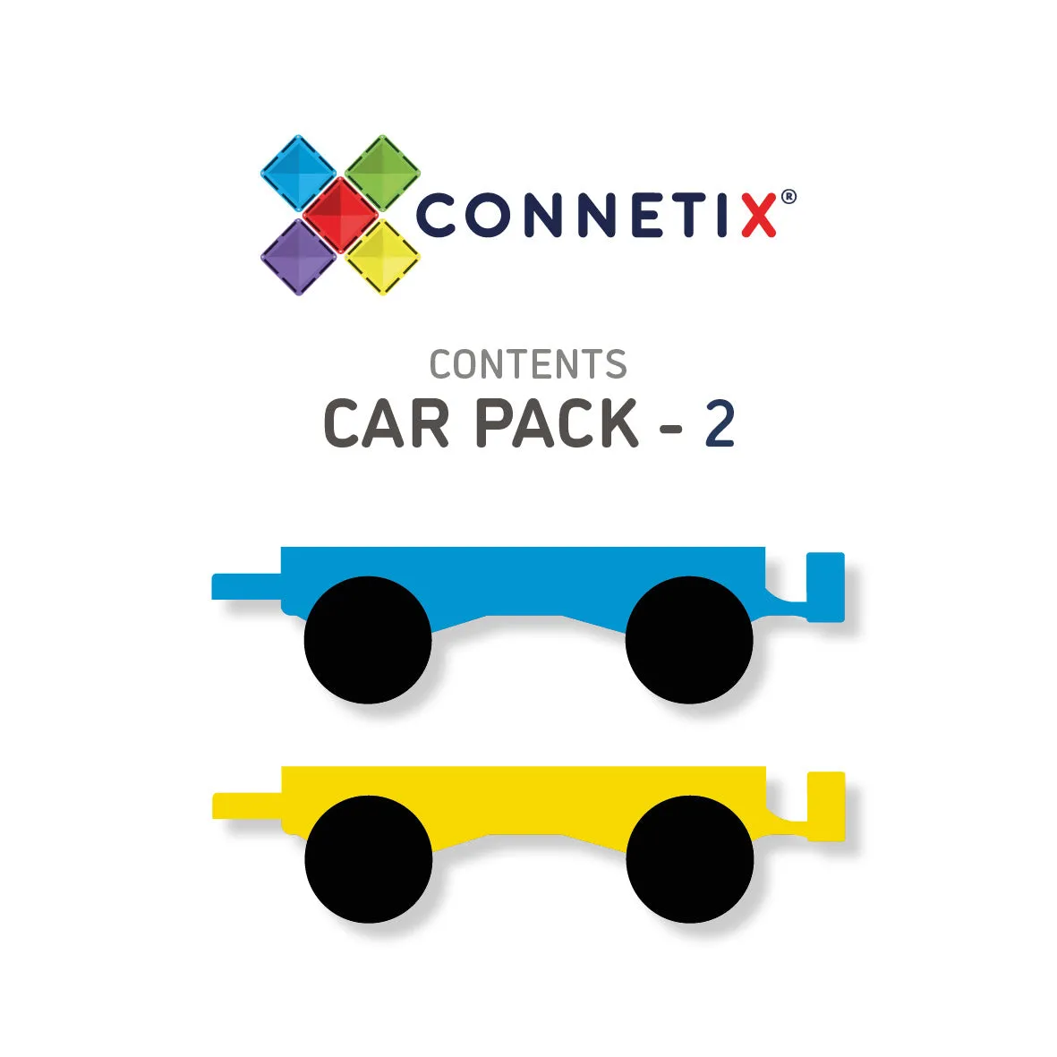 2 Piece Car Pack Rainbow - 3 