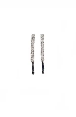 2 Row Rhinestone Barrette