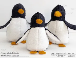 Adelie Penguins Felt Sewing Kit