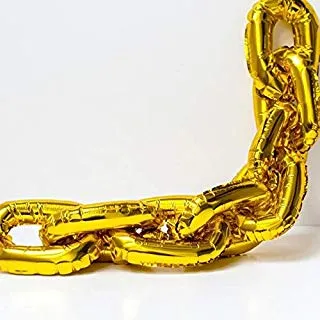 Ain’t Nothin but a Gangster Party Gold Chain Tassel Jumbo Balloon Kit