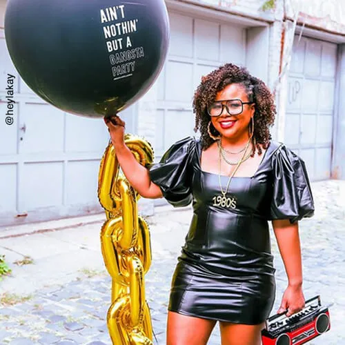 Ain’t Nothin but a Gangster Party Gold Chain Tassel Jumbo Balloon Kit