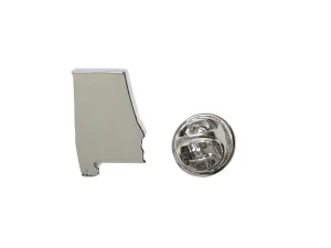 Alabama State Map Shape Lapel Pin