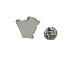 Algeria Map Shape Lapel Pin