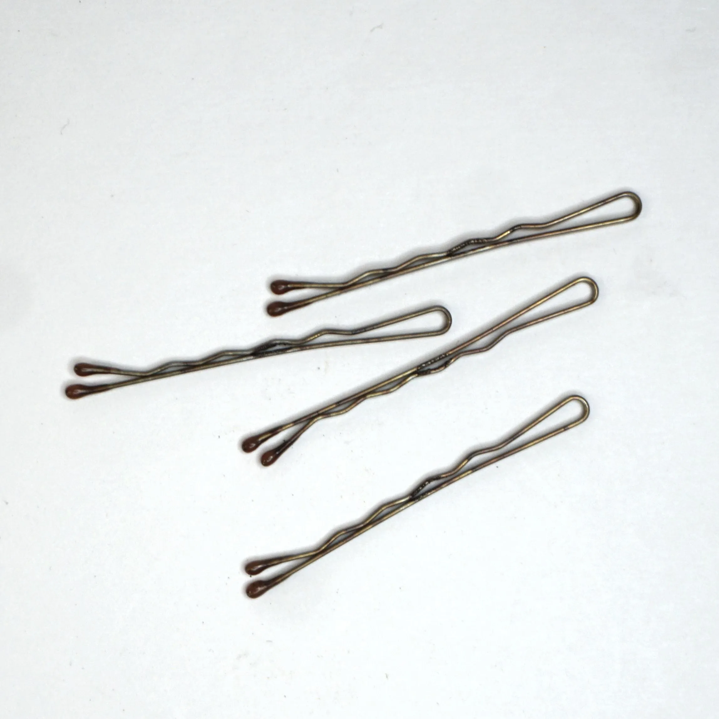 Amelia Beauty Professional Quality Brown Bobby Pins, Made in USA, 180 Count, 2" Long, Strong Grip, Durable Plastic Tips, Comfortable All-Day Wear