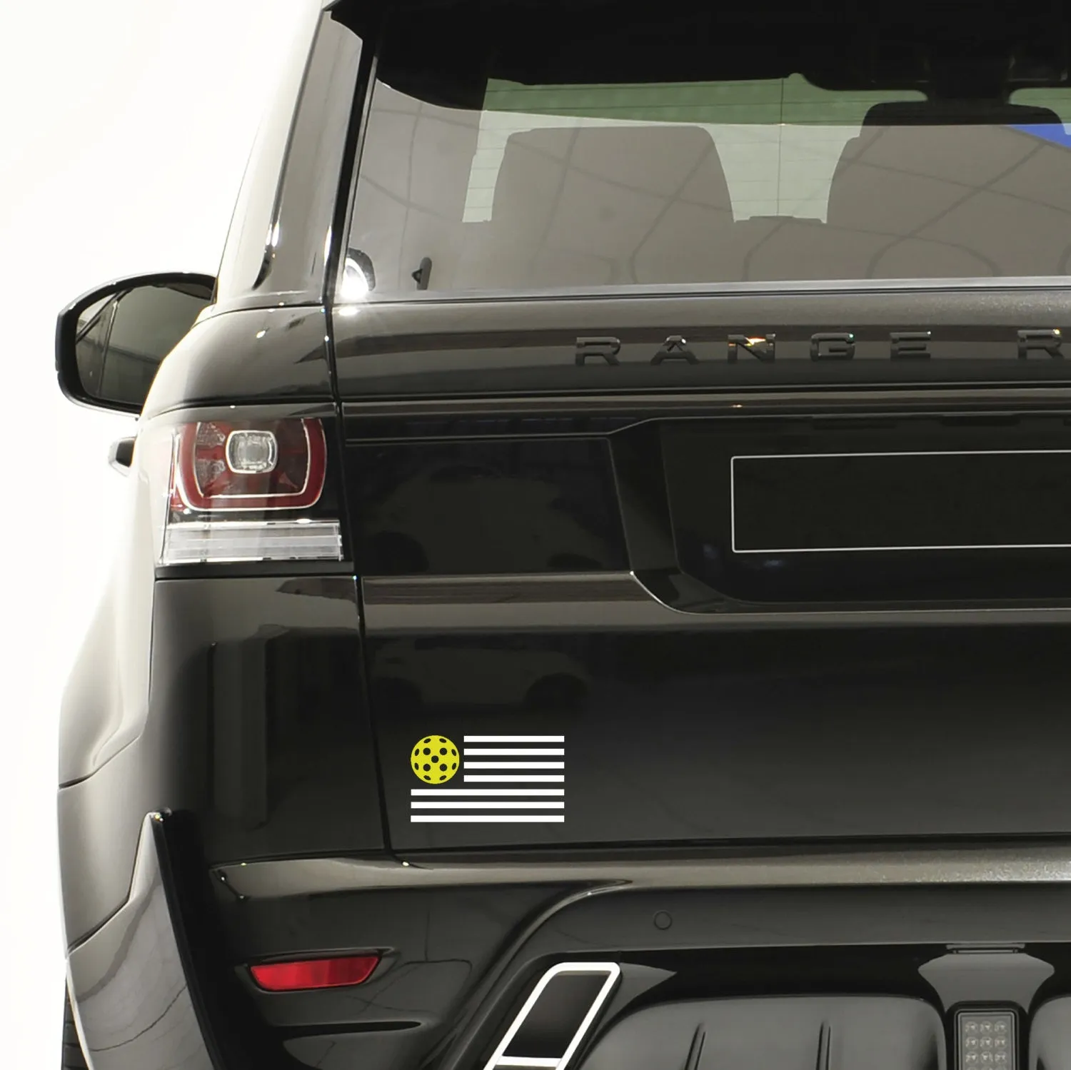 American Flag Pickleball Decal - Bumper Sticker