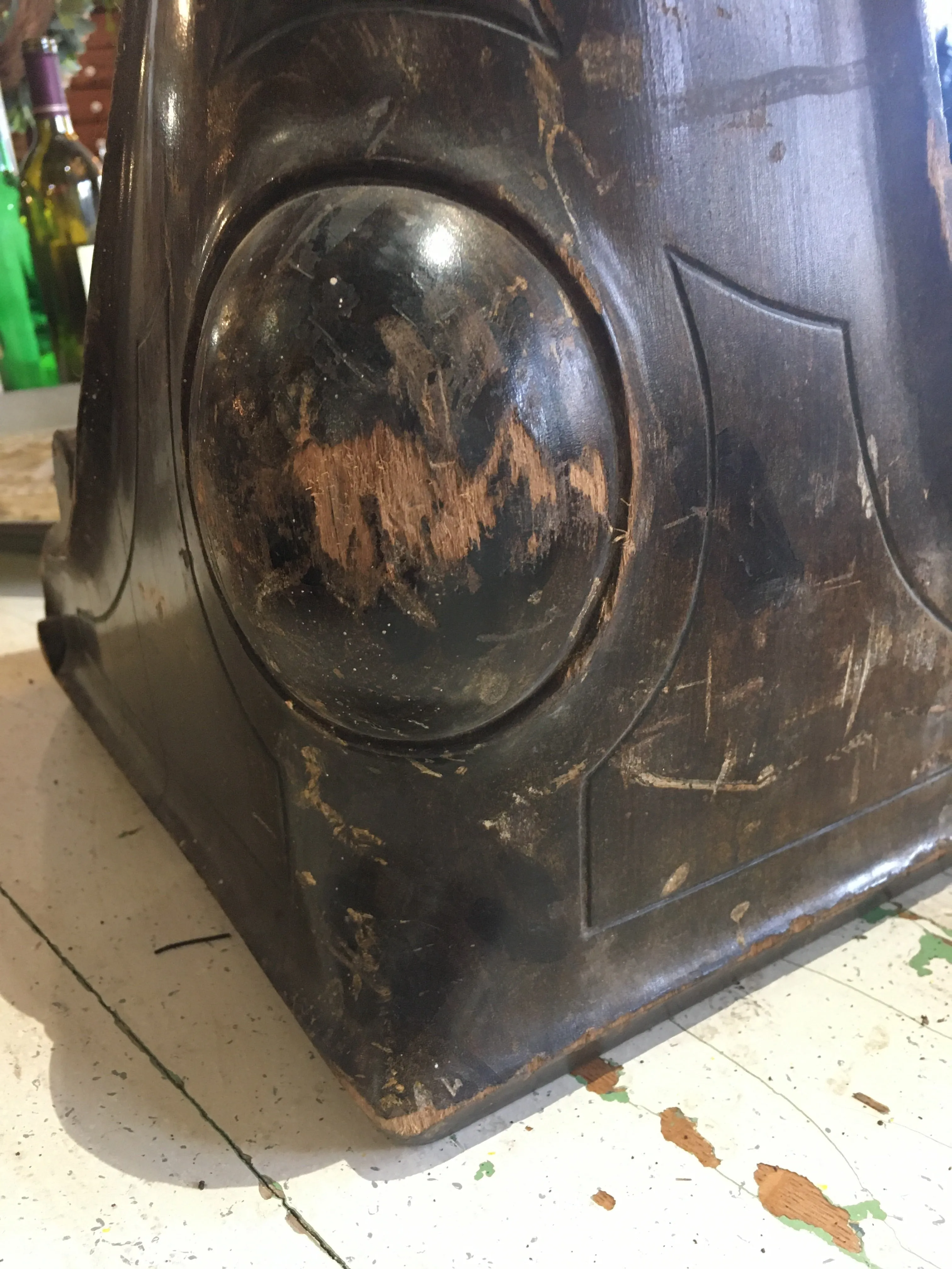 Antique Piano Leg Sculpture