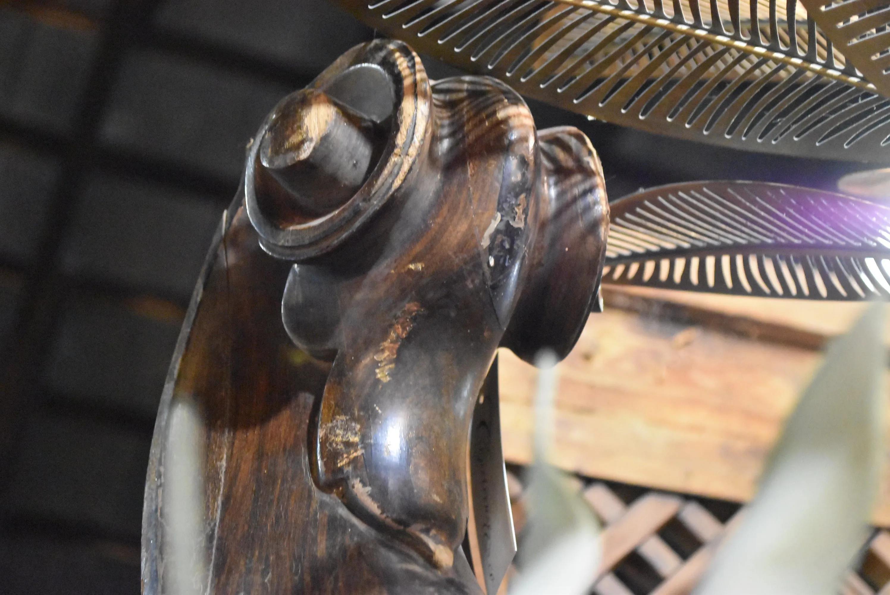 Antique Piano Leg Sculpture
