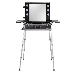 Artizta Horizon Black Lines Hollywood Make Up Artist Station 6070BL