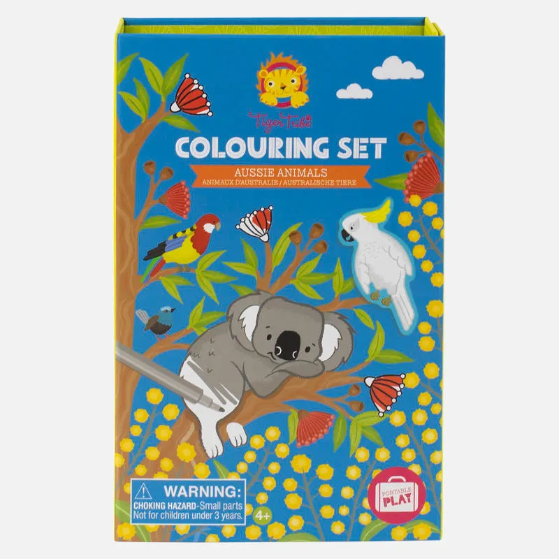 Aussie Animals - Colouring Set - 4 