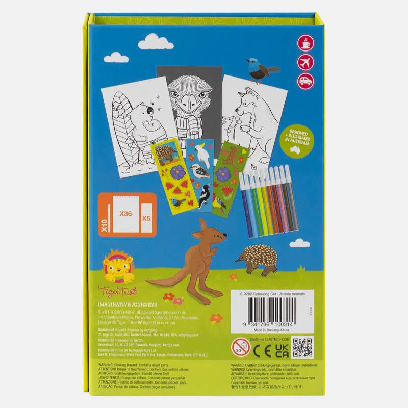 Aussie Animals - Colouring Set - 4 