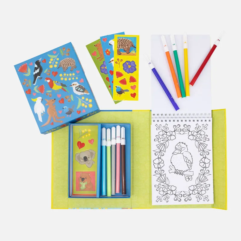 Aussie Animals - Colouring Set - 4 