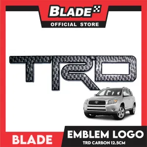 Auto Car Emblem Logo Carbon Badge Sticker Decals with 3M Adhesive for Tacoma Tundra Truck Pickup SUV Sedan 12.5cm (TRD)