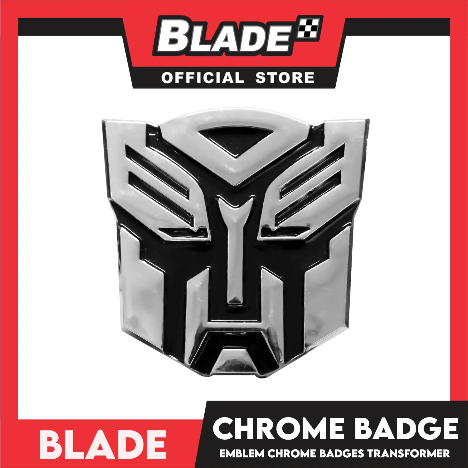 Auto Car Emblem Logo Chrome Badge Sticker Decals with 3M Adhesive 7cm BDT-048/049 (Transformer)