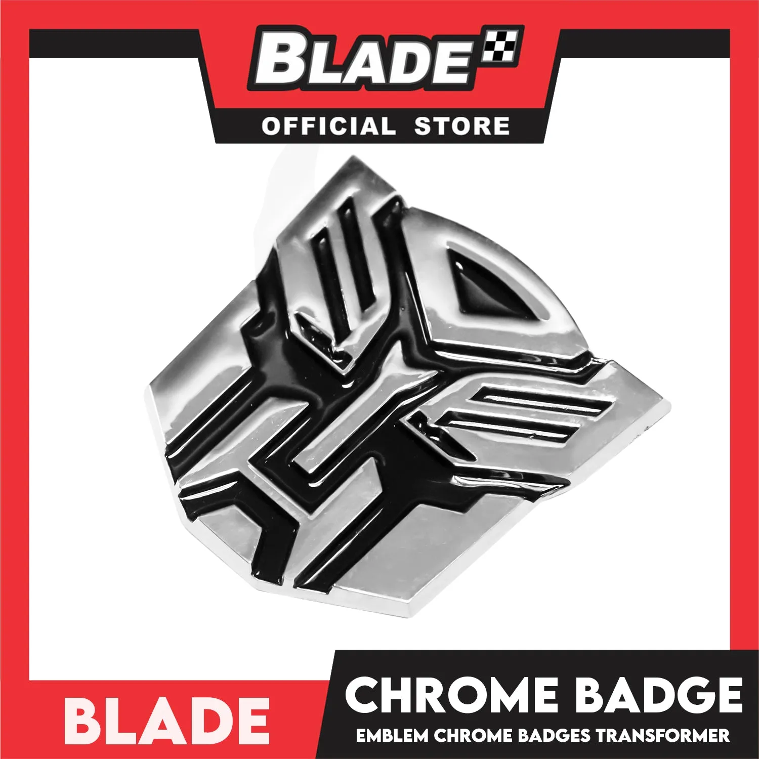 Auto Car Emblem Logo Chrome Badge Sticker Decals with 3M Adhesive 7cm BDT-048/049 (Transformer)