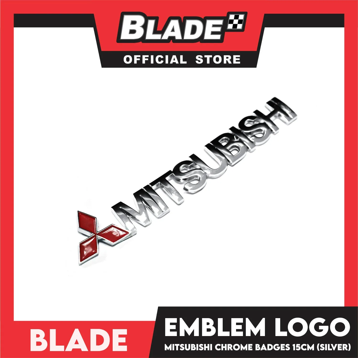 Auto Car Emblem Logo Chrome Badge Sticker Decals with 3M Adhesive for Mitsubishi 15cm (Mitsubishi)