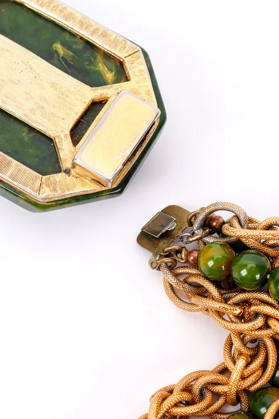 Bakelite Beaded Chain Necklace