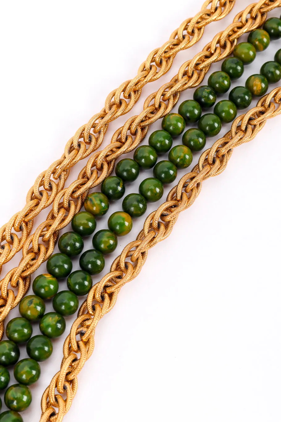 Bakelite Beaded Chain Necklace