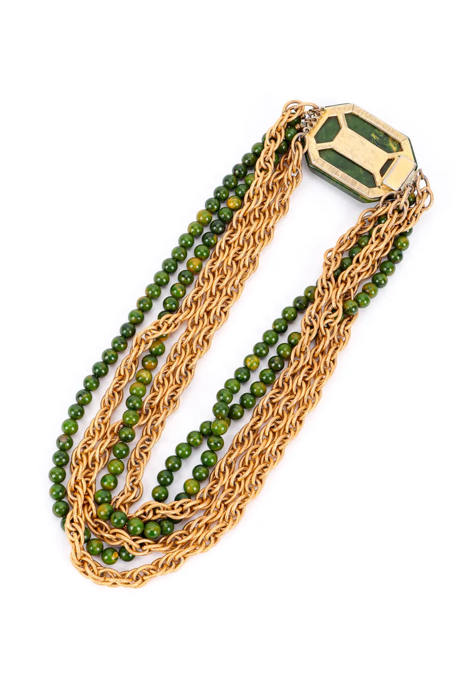 Bakelite Beaded Chain Necklace