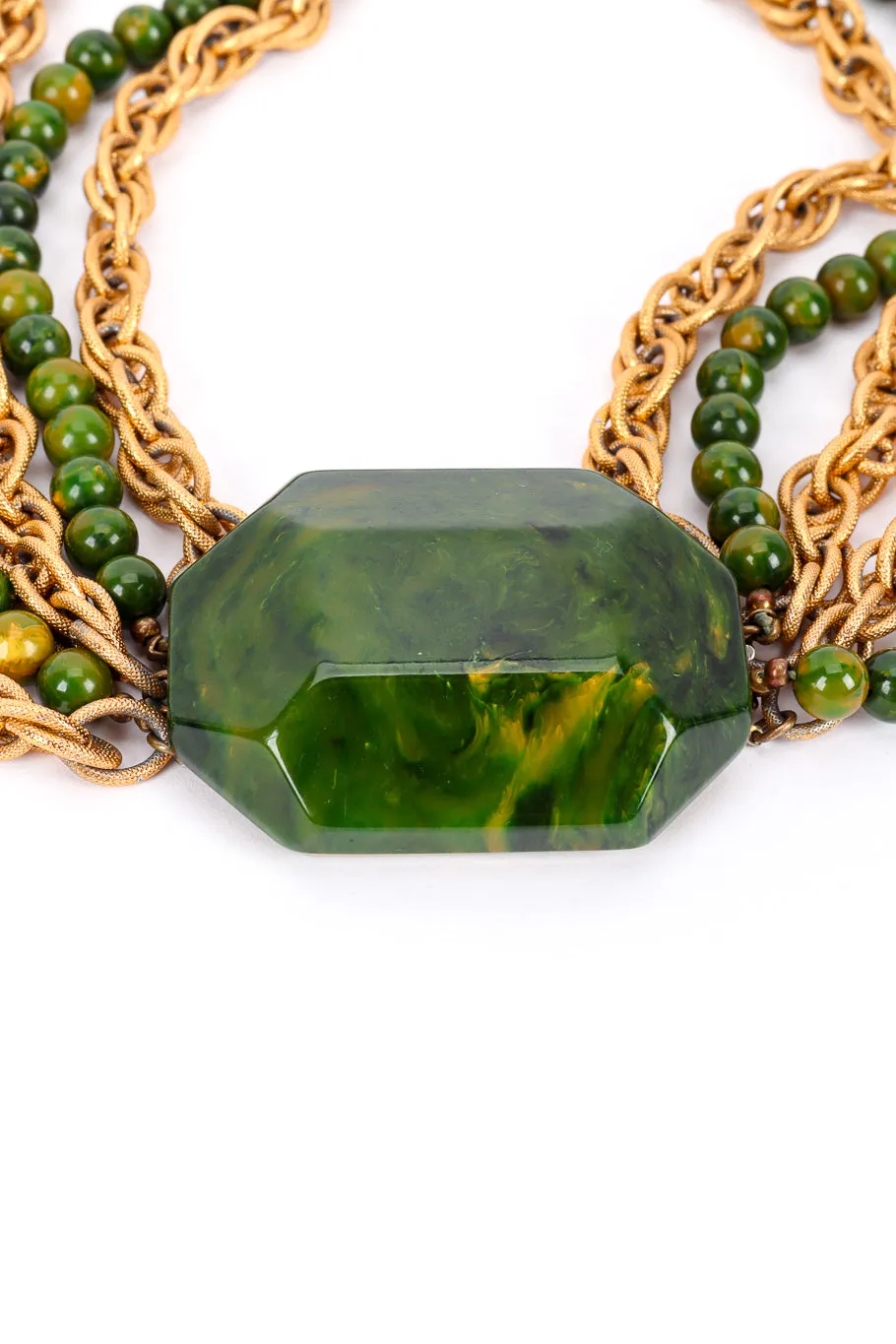 Bakelite Beaded Chain Necklace