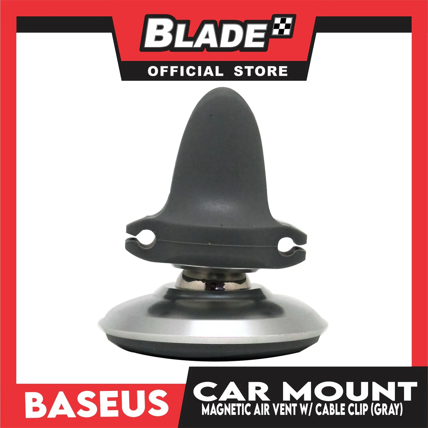 Baseus Car Mount Holder Magnetic Air Vent with Cable Clip SUGX-A0S ( Gray )