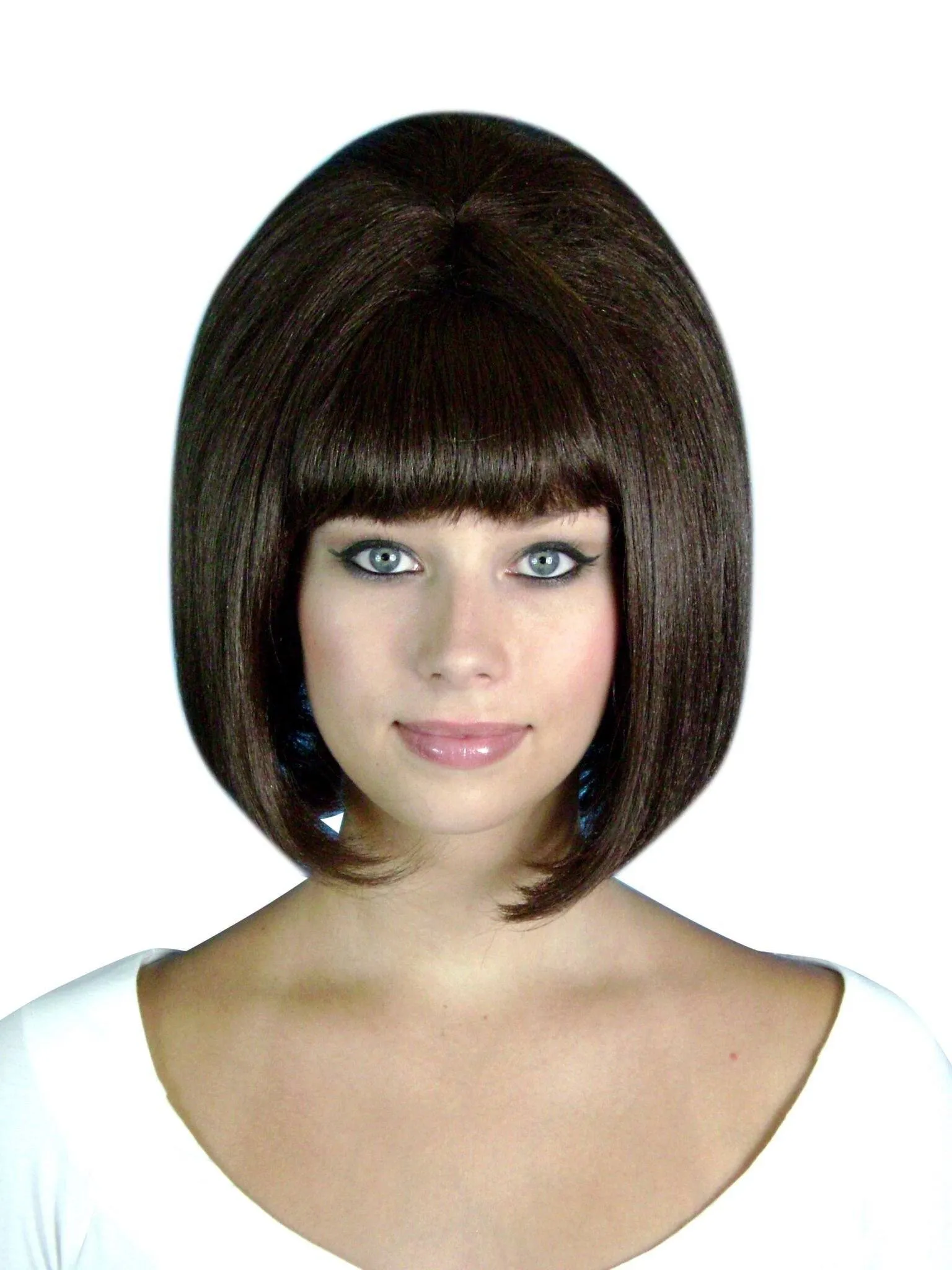 Beehive Brown Wig 1960's & 1950's Costume Accessory
