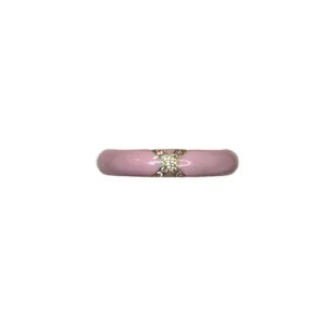 Bei Tesori Pink Enamel Ring Thin