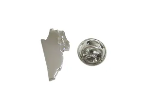 Belize Map Shape Lapel Pin