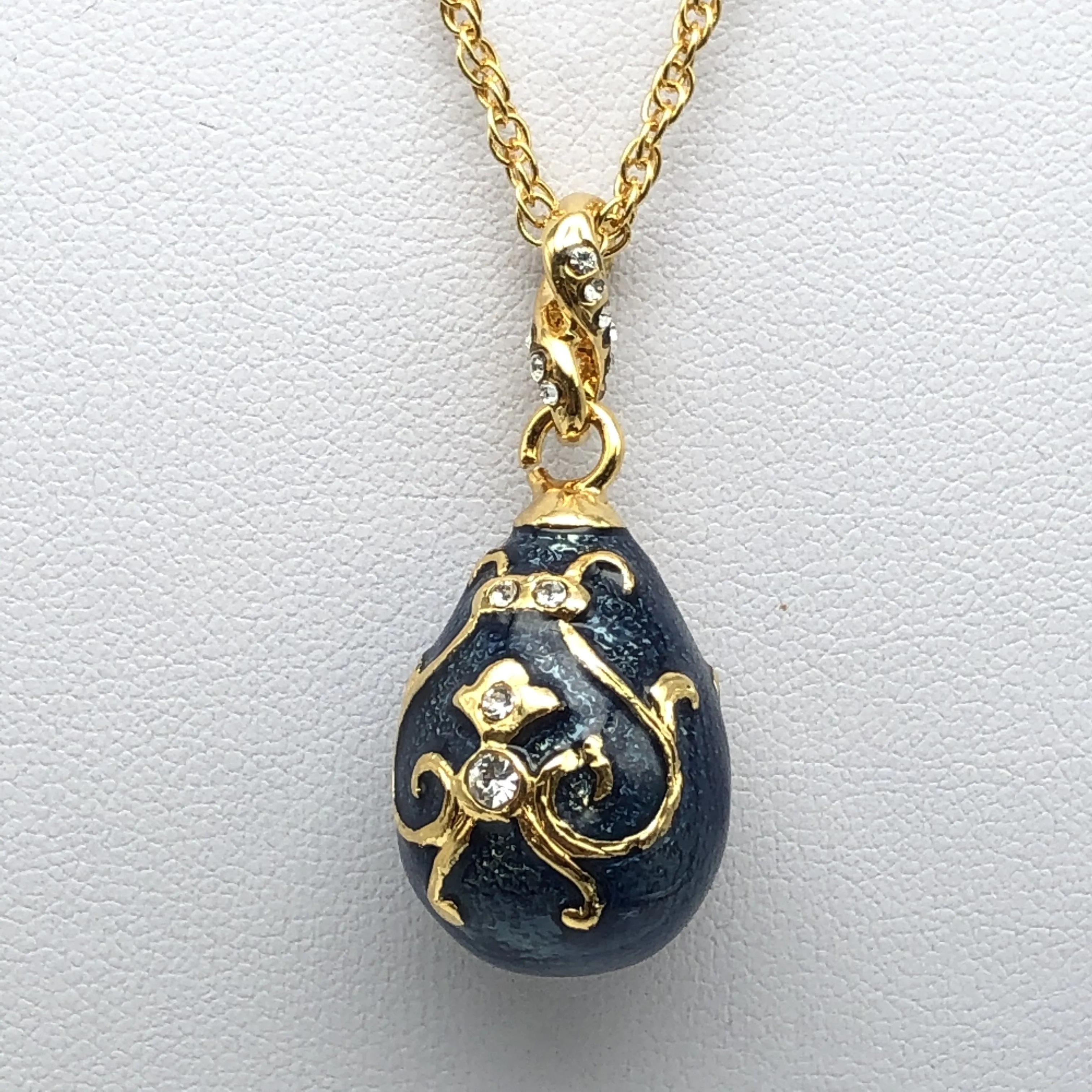 Blue Egg Pendant Necklace