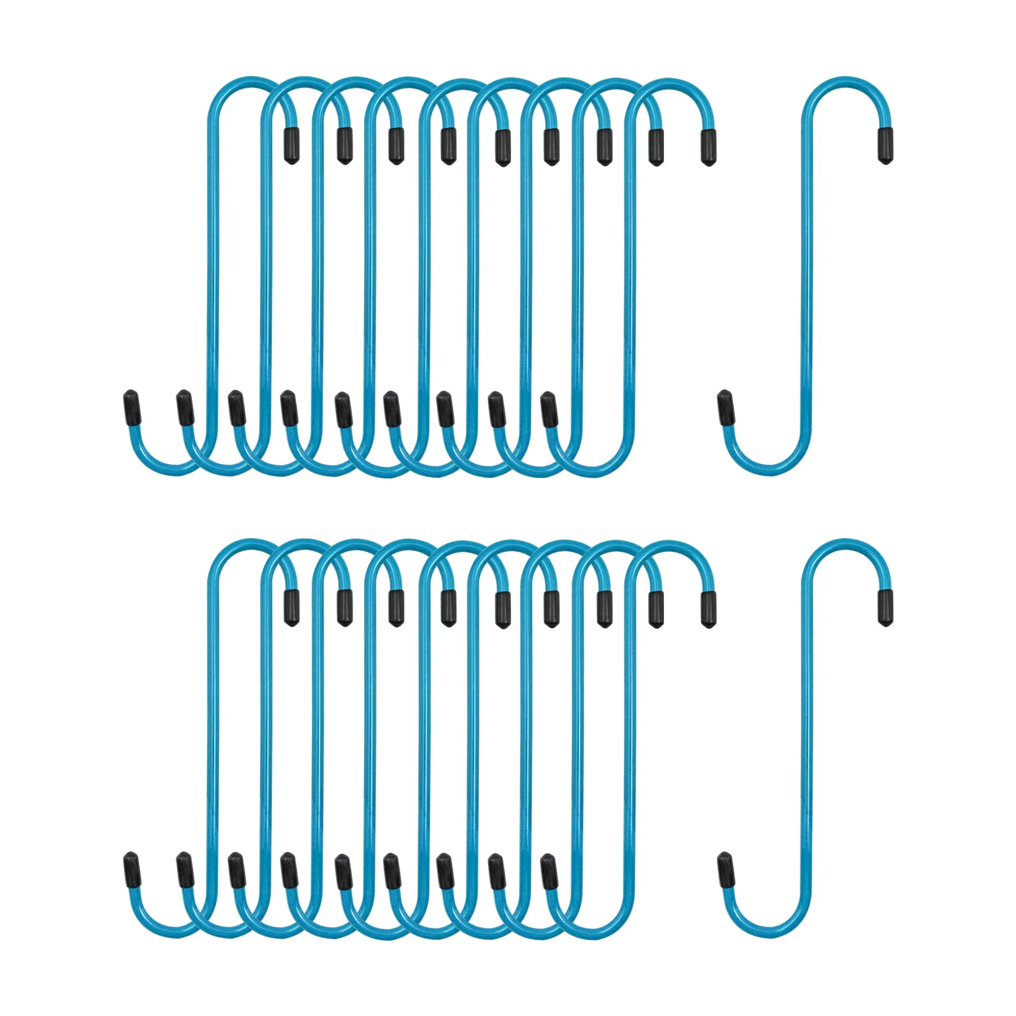 Blue Powder-Coated Brake Caliper Hanger Hooks - Pack of 20