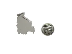 Bolivia Map Shape Lapel Pin