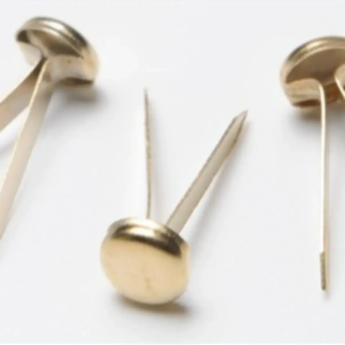 Brass Coloured Paper Fasteners - Butterfly Pins
