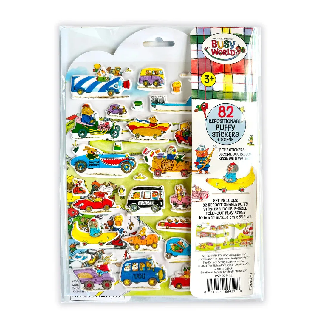 Bright Stripes - Puffy Stickers - Busy Town