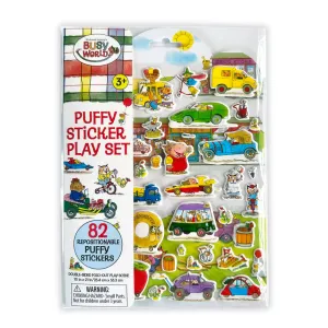 Bright Stripes - Puffy Stickers - Busy Town
