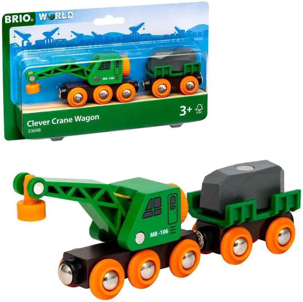 Brio Clever Crane Wagon