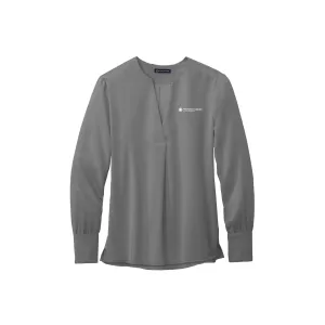 Brooks Brothers® Women’s Open-Neck Satin Blouse