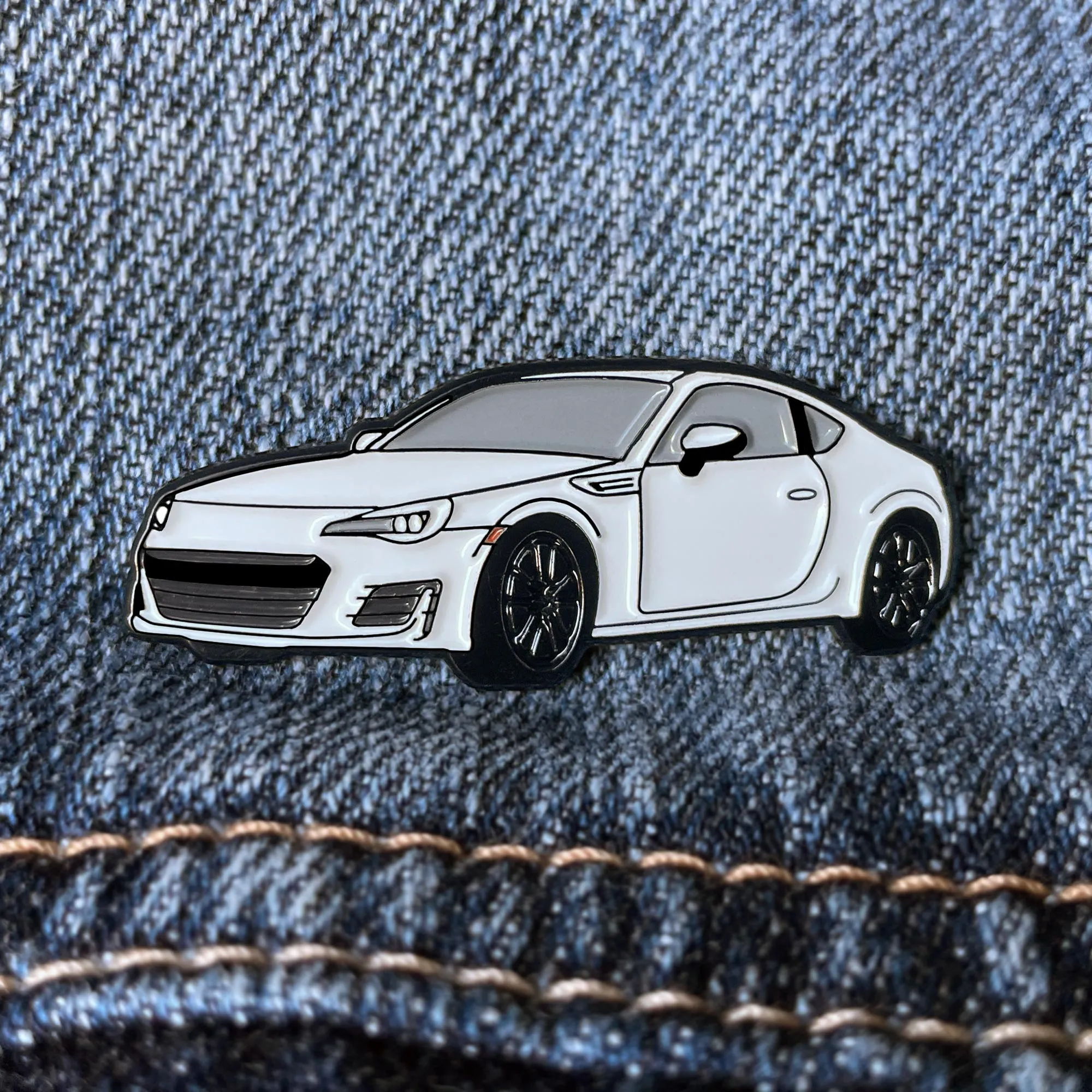 BRZ 2nd Gen (White) Car Lapel Enamel Pin