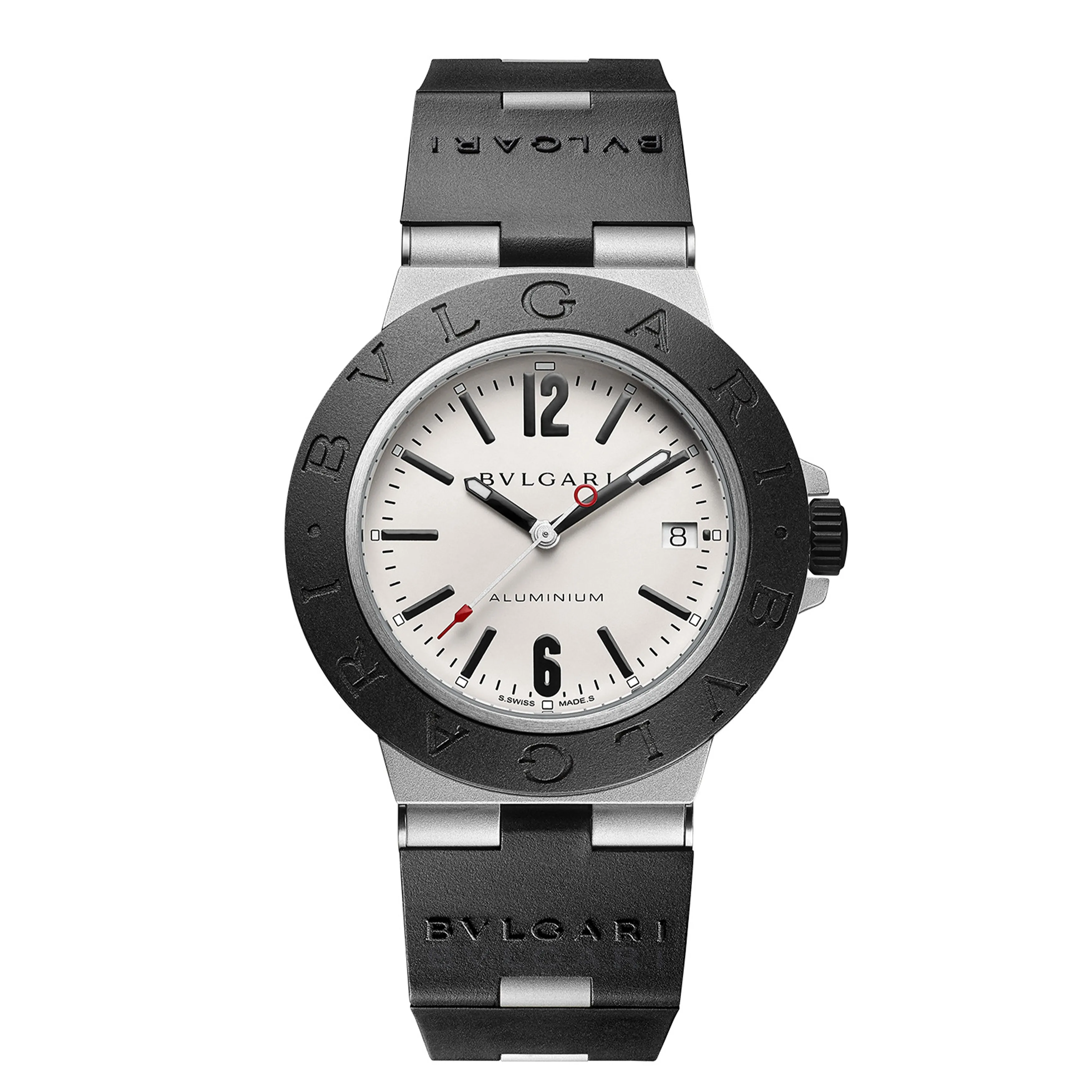 Bulgari Aluminium Watch, 40mm White Dial, 103382