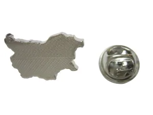 Bulgaria Map Shape and Flag Design Lapel Pin