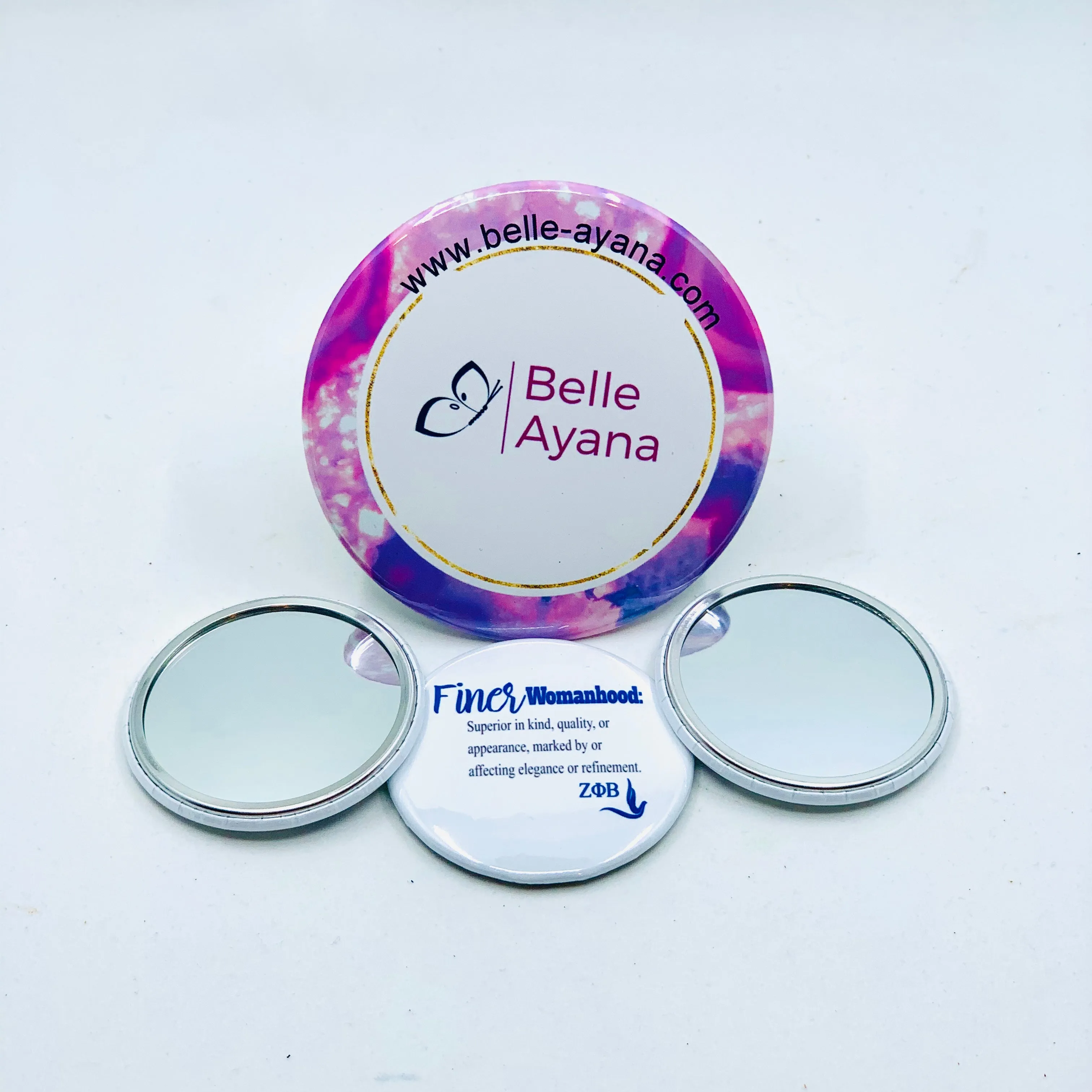 Button Pin Mirror 12