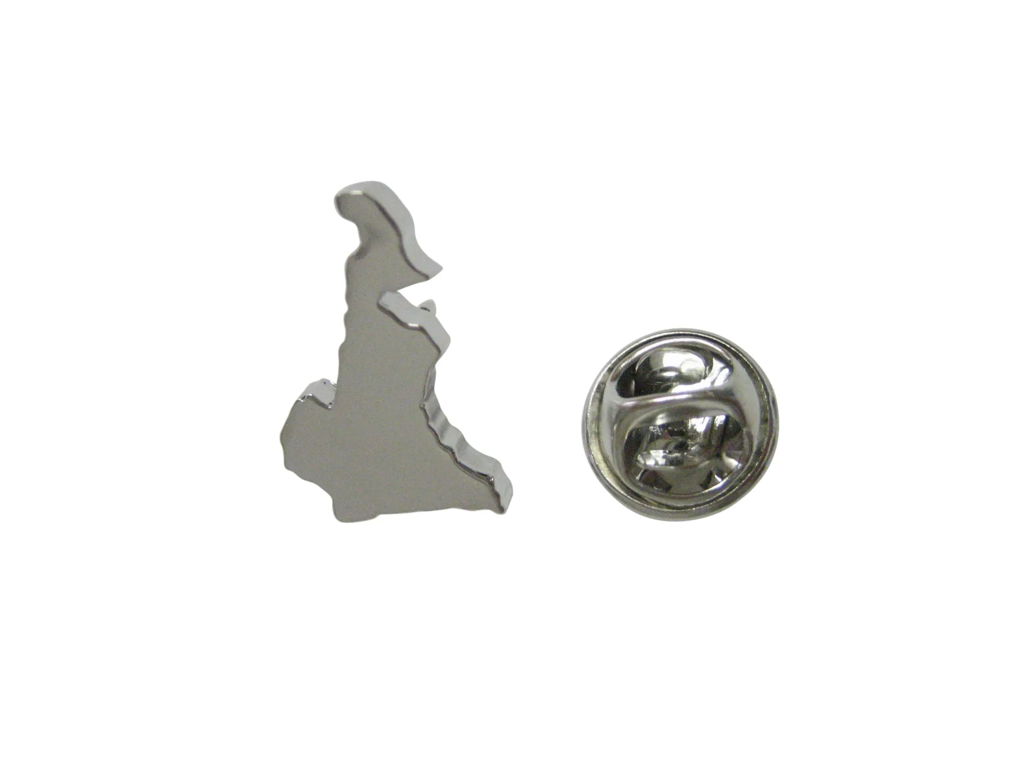 Cameroon Map Shape Lapel Pin