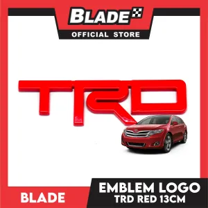 Car Emblem Logo Badge Sticker Decals TRD Logo Design with 3M Adhesive for Tacoma Tundra Truck Pickup SUV Sedan (Red)