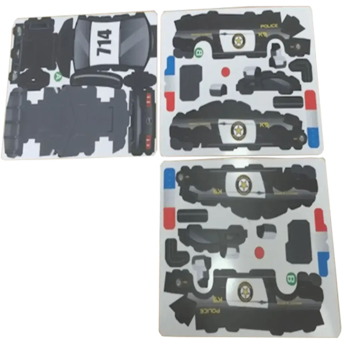 Car Jigsaw Puzzles in 3D Ford Mustang Police Vehicle