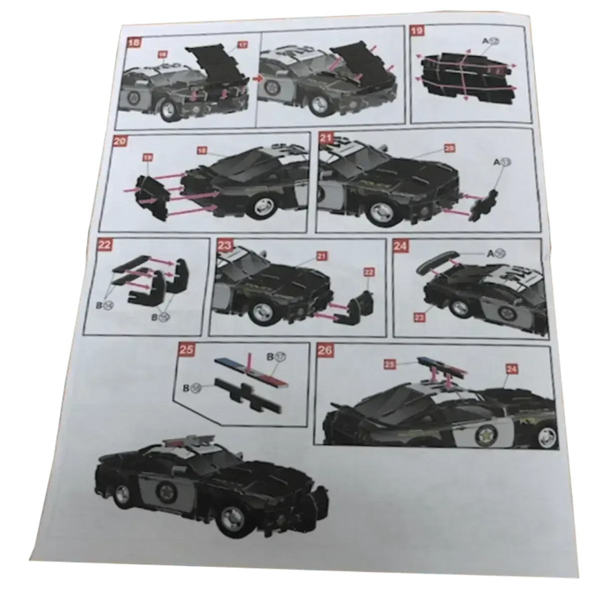 Car Jigsaw Puzzles in 3D Ford Mustang Police Vehicle