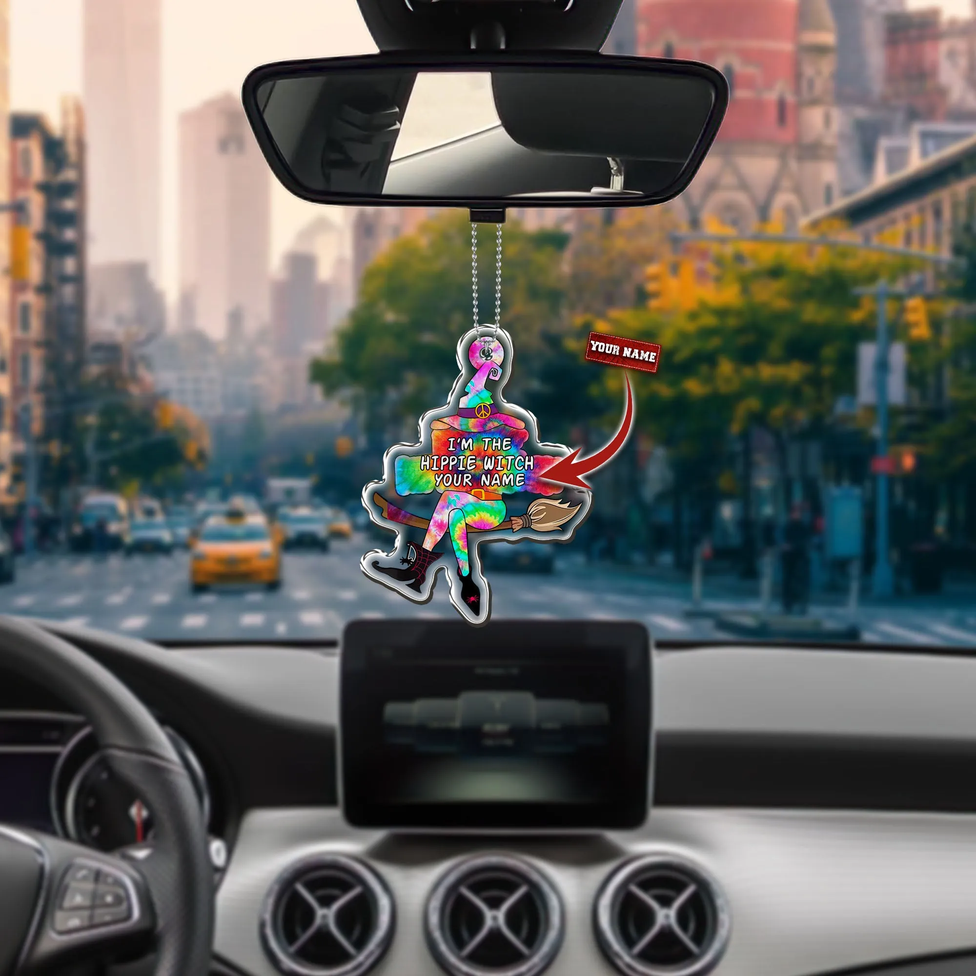Car Ornament - Hippie Witch