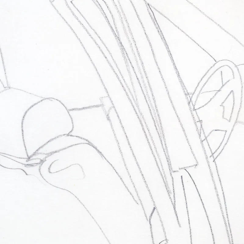 CHARLES PACHTER "CAR DRAWING" CIRCA 1983