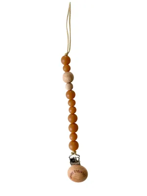 Chewable Charm - Pacifier Clip - Wood   Heava Natural Rubber