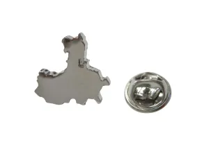 China Map Shape Lapel Pin