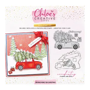 Chloes Creative Cards Die & Stamp Set - Driving Home for Christmas